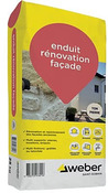 Enduit de façade monocouche ton pierre rénovation pierre 25 kg - Weber - Brico Dépôt