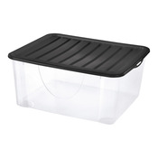 Boîte de rangement transparente avec couvercle 16,7 L - Brico Dépôt