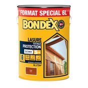 Lasure bois extérieur teck satin hydrofuge 6 L - Bondex - Brico Dépôt