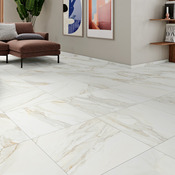 Plinthe carrelage effet marbre blanc GOLDEN MARBLE 600 x 75 mm - Brico Dépôt