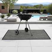 Tapis de protection barbecue gris noir 100 x 120 cm - Brico Dépôt