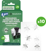 Pack de 10 recharges adhesives piege moustiques anti-ponte sans insecticide - Brico Dépôt