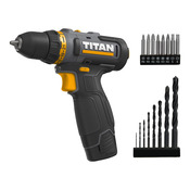Perceuse visseuse sans fil 12 V mandrin 10 mm couple 30 Nm - Titan - Brico Dépôt