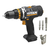 Perceuse visseuse à percussion sans fil 18 V 2 vitesses - Titan - Brico Dépôt