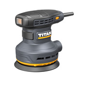 Ponceuse excentrique filaire 300 W plateau 125 mm vitesse variable 7000–13000 tr/min - Titan - Brico Dépôt