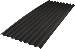 Plaque bitumineuse ondulée 9 ondes noir 200 x 85,5 cm - Onduline - Brico Dépôt
