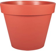 Pot de fleurs rond grand format polypropylène terre battue 356 L TOSCANE diamètre 100 cm - Eda - Brico Dépôt