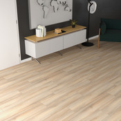 Sol stratifié effet bois brut mat AC4 à clipser L. 128,8 cm x l. 19,5 cm x Ép. 7 mm - Brico Dépôt