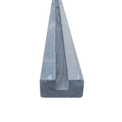 Poteau en U gris avec rainure H. 180 cm x P. 9 cm x Ép. 4,5 cm - Brico Dépôt