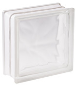 Brique de verre nuage blanc - L. 19 x l. 19 x Ép. 8 cm - 5 pièces - Brico Dépôt