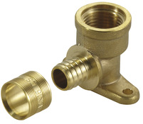 Coude applique à glissement pour tube PER - Ø 16 mm avec embout femelle 15x21 mm - Noyon & Thiebault - Brico Dépôt