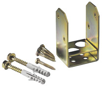 Support de poteau en acier zingué 70 mm - Brico Dépôt