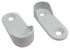 2 Supports penderie mur ovale 30 x 15 mm blanc - Brico Dépôt