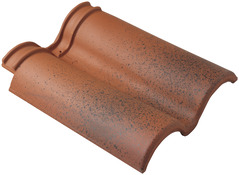 Double-tuile TAMARIS rouge jaspe Ep. 73 mm - Brico Dépôt