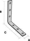 Équerre de renfort 18x120x120 mm Ep. 4 mm - Simpson - Brico Dépôt