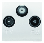 Prise TV/FM/SAT blanc - Brico Dépôt