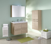 Meuble Salle De Bain Double Vasque Et Bois Harmony Brico Depot