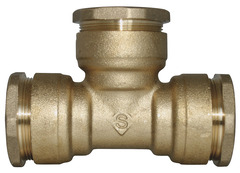 Té égal en laiton Ø 25 mm - Somatherm - Brico Dépôt