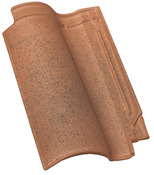 Tuile Tamaris rouge jaspé Ép. 73 mm - 441 x 263 x 73 mm - Brico Dépôt