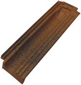 Demi-tuile MARSEILLE rouge jaspe Ep. 55 mm - Brico Dépôt