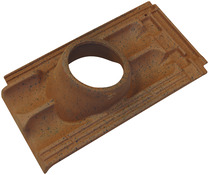 Tuile à douille marseille rouge jaspé ep. 55 mm - Brico Dépôt