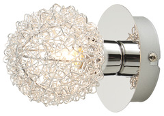 Spot métal chromé "Phaidros" H. 13 x Ø 10 cm - Colours - Brico Dépôt