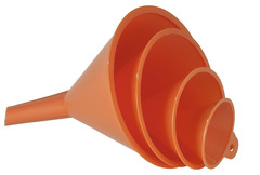 Lot de 4 entonnoirs en polyéthylène haute densité, Ø 50, 75, 100, 120 mm - Brico Dépôt