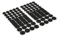 Lot de 80 patins auto-adhésif noir - Diall - Brico Dépôt