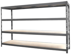 Étagère bois métal Larg. 200 cm - Brico Dépôt