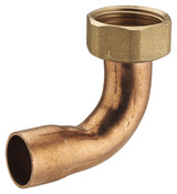 2 raccords coudés 90 ° laiton pour tube cuivre Ø 12 embout F 15 x 21 mm - Noyon & Thiebault - Brico Dépôt