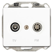 Prise TV/FM à clipser "Delta Iris" blanc - Siemens - Brico Dépôt