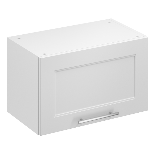 Meuble haut "Florie" blanc mat l.60 x h.36 x p.32 cm 1 porte relevable - Brico Dépôt