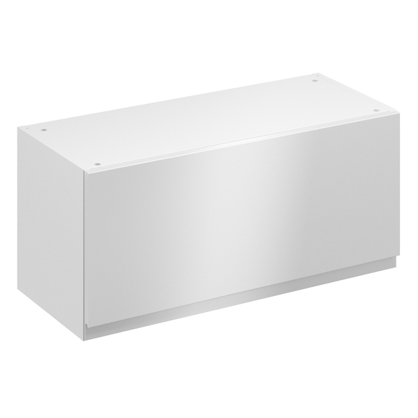 Meuble haut "Glorian" blanc brillant l.80 x h.36 x p.32 cm 1 porte relevable - Brico Dépôt