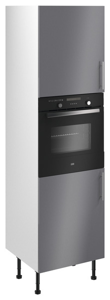 Colonne four "Dorice" anthracite mat l.60 x h.201 x p.57 cm + 2 portes - Brico Dépôt