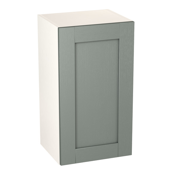 Meuble haut "Coline" vert sauge l.40 x h.72 x p.32 cm 1 porte - Brico Dépôt