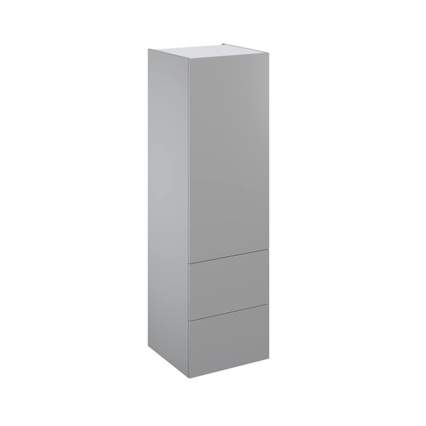 Colonne de cuisine "Adele" gris mat l.60 x h.201 x p.60 cm 1 porte + 2 casseroliers avec 1 tiroir intérieur - Brico Dépôt