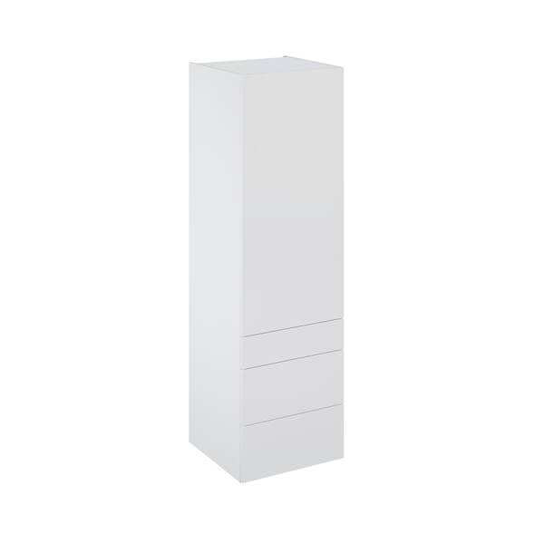 Colonne "Dorice" blanc brillant l.60 x h.201 x p.60 cm 1 porte + 1 tiroir + 2 casseroliers - Brico Dépôt