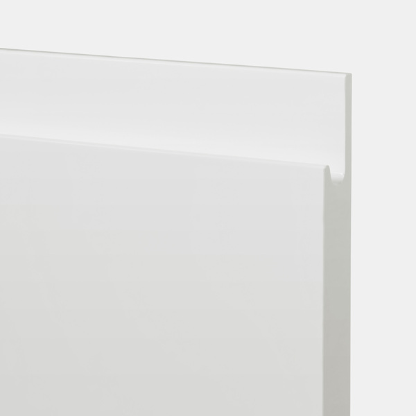 Colonne de cuisine four "Glorian" blanc brillant l.60 x h.201 x p.57 cm + 1 porte + 1 tiroir + 2 casseroliers - Brico Dépôt