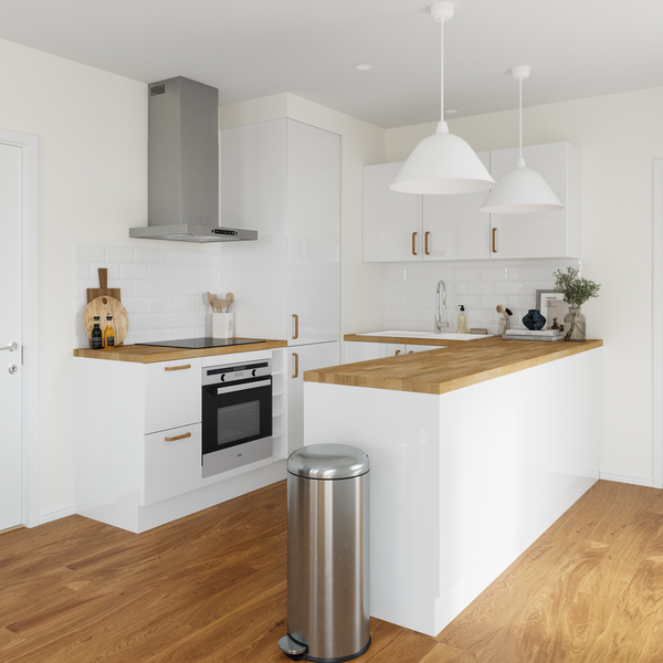 Cuisine "Dorice" blanc brillant   - Brico Dépôt