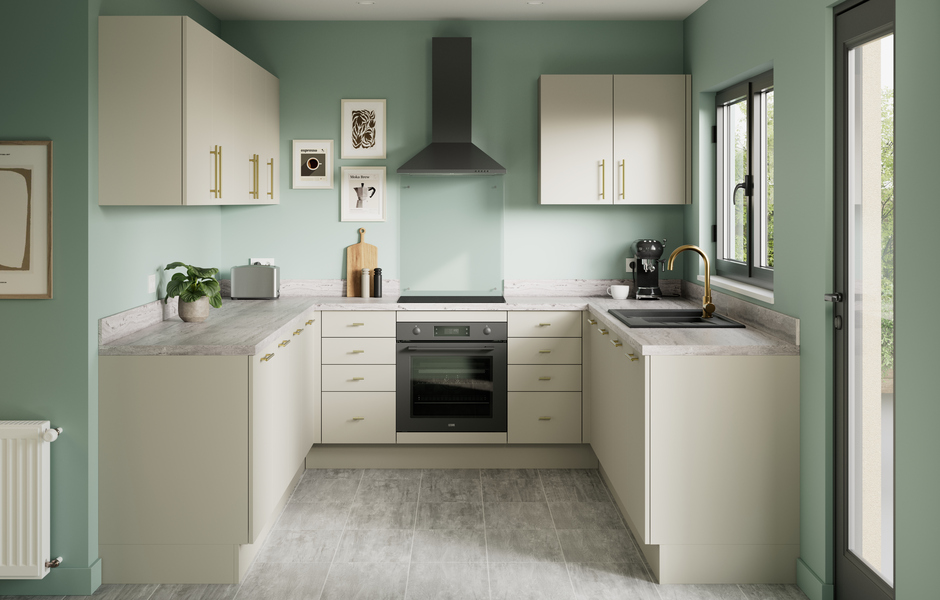 Cuisine "Dorice" beige mat - Brico Dépôt