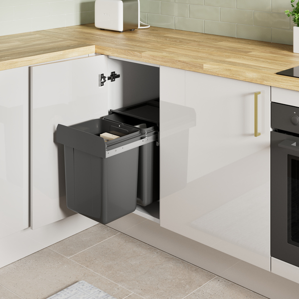 Cuisine "Dorice" blanc brillant - Brico Dépôt