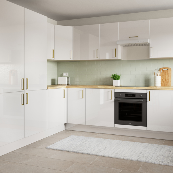 Cuisine "Dorice" blanc brillant - Brico Dépôt