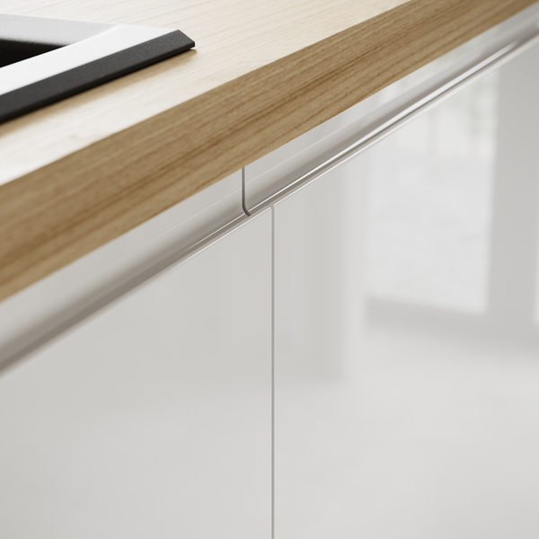 Cuisine "Glorian" blanc brillant - Brico Dépôt