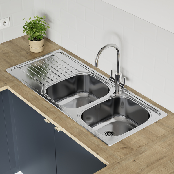 Cuisine "Dorice" bleu nuit mat - Brico Dépôt