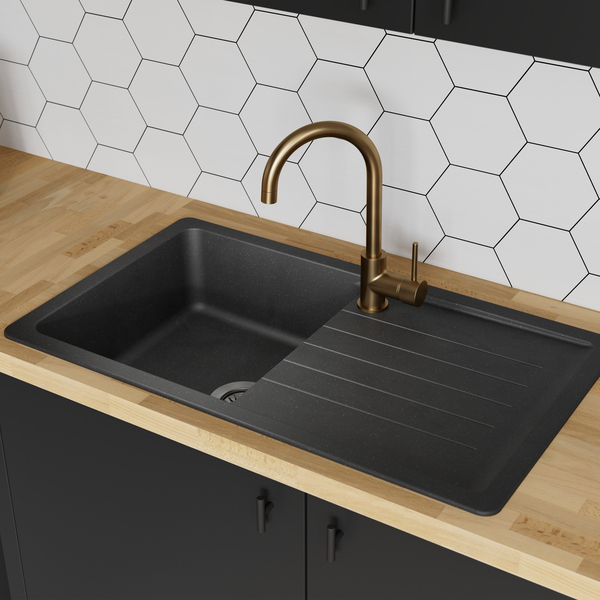 Cuisine "Heline" noir mat - Brico Dépôt