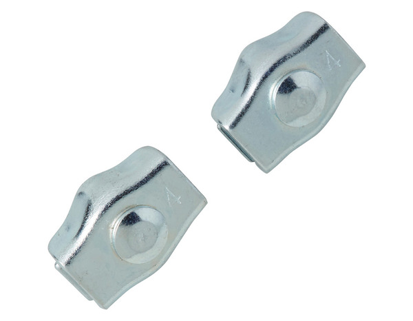 2 serre-câbles plats 1 boulon 4 mm - Diall - Brico Dépôt