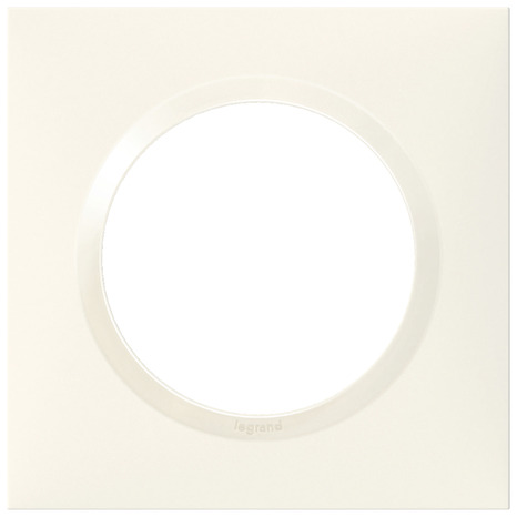 Plaque 1 poste carrée "Dooxie" blanc - Legrand - Brico Dépôt