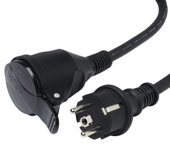 Rallonge noire à clapet 10 m NF - 3G1,5 mm² - Diall - Brico Dépôt