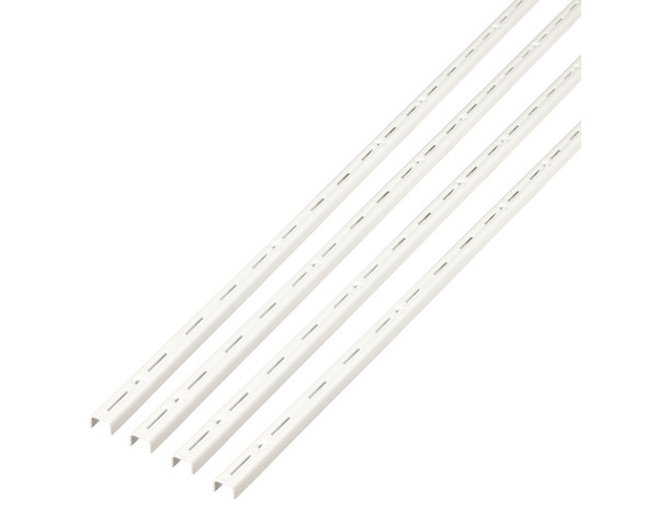 Lot de 4 crémaillères simple 200 cm "Lony" - h.1,99 m x p. 12 mm x l. 18 mm - Form - Brico Dépôt