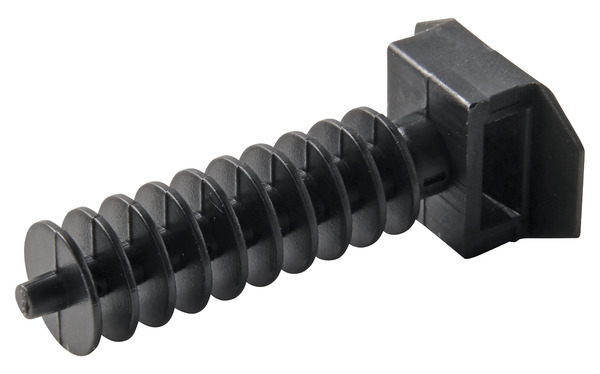 Lot de 25 embases à cheville noir - Diall - Brico Dépôt